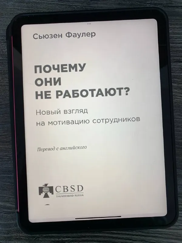 Обложка книги «Почему они не работают?» Сьюзен Фаулер